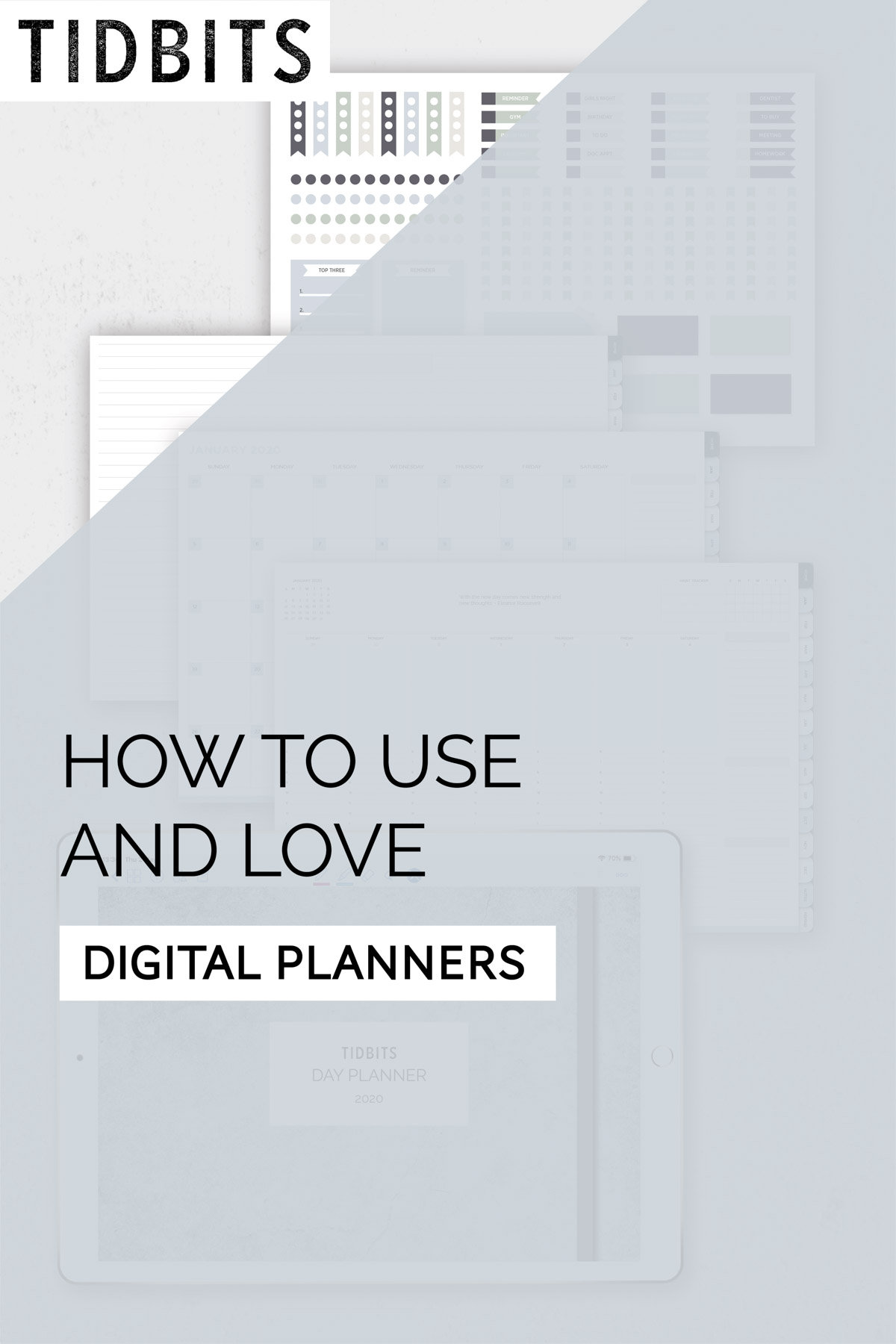 How to use and love digital planners