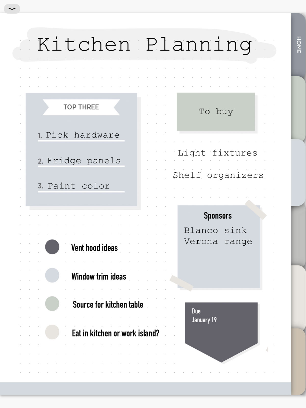 using digital sticker in your digital notebook