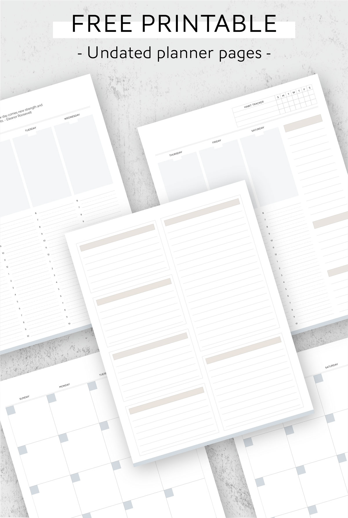 free printable day planner pages.